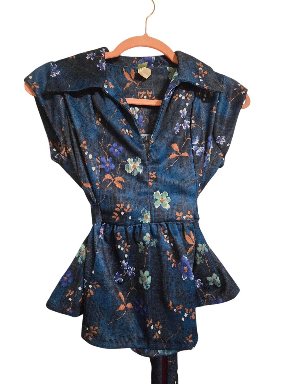 Vintage | Floral Peplum Blouse